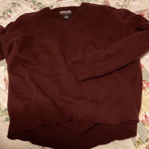 ❄️ Burgundy 100% Cashmere Sweater